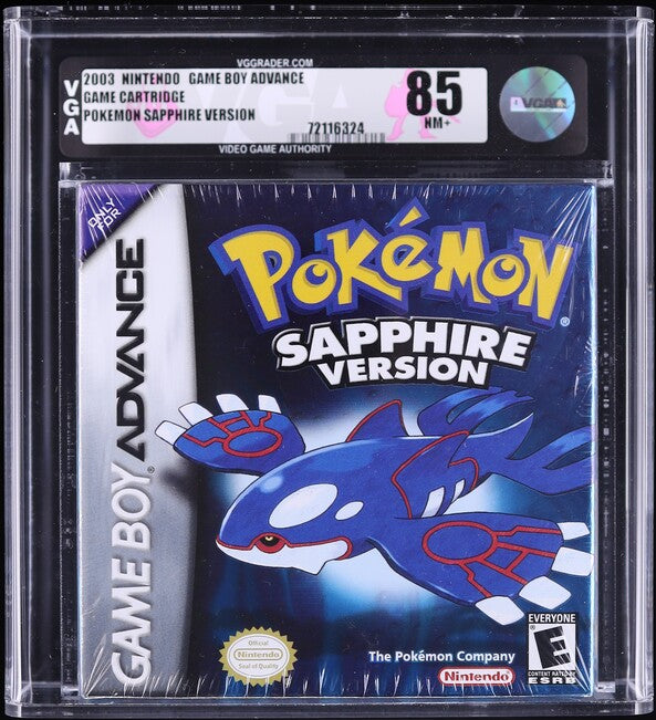 2003 POKEMON SAPPHIRE VERSION NINTENDO GAME BOY ADVANCE GBA VGA 85 SEALED