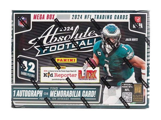 2024 Panini Absolute Football Hobby Mega 20 Box Case (Teal Parallels)