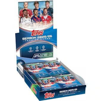 2025-26 Topps UEFA Club Competitions Soccer Hobby 12 Box Case
