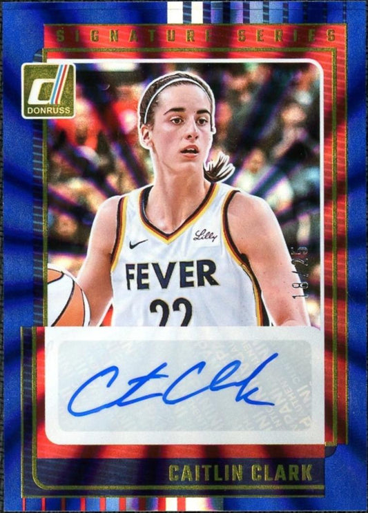 2025 Donruss SS-CC Caitlin Clark Signature Series Blue 18/25
