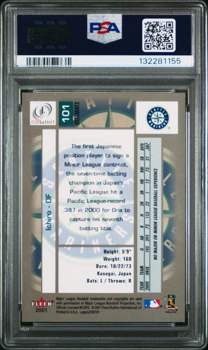 2001 Fleer Legacy Ultimate Legacy Ichiro #101 /250 PSA 9 132281155