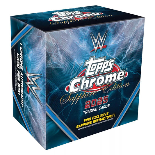 2025 Topps WWE Wrestling Chrome Sapphire Edition Box