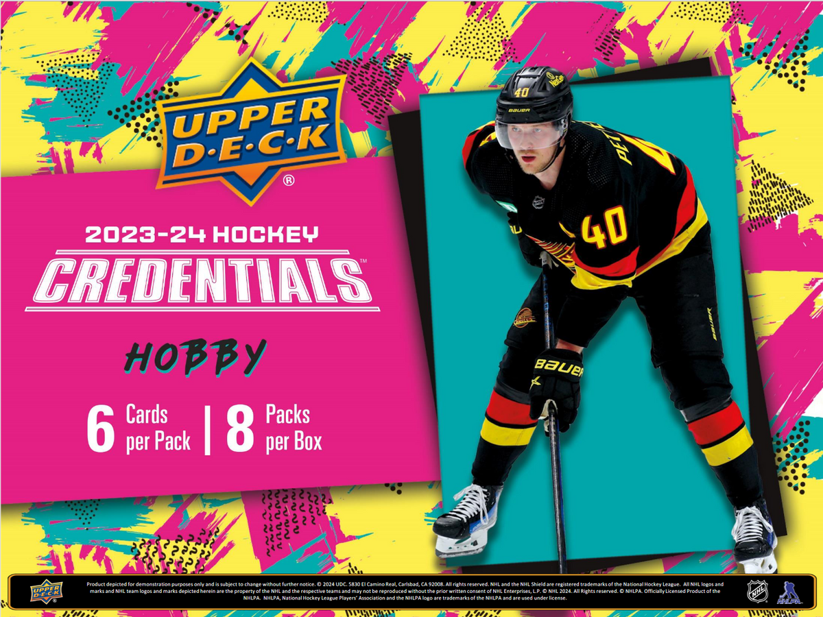 2023-24 Upper Deck Credentials Hockey Hobby 10 Box Case