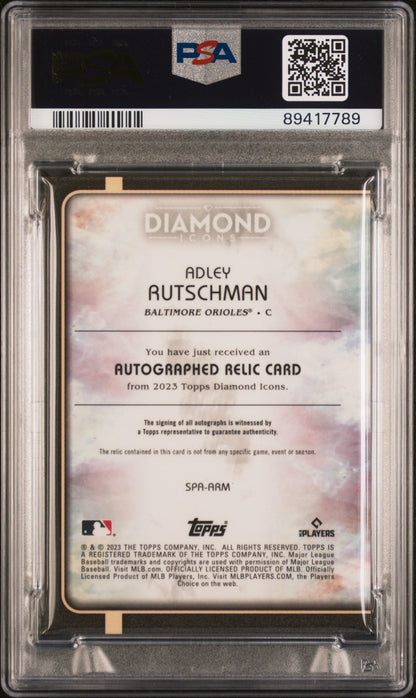 2023 Topps Diamond Icons Single-Auto Relics Adley Rutschman #SPAARM /10 PSA