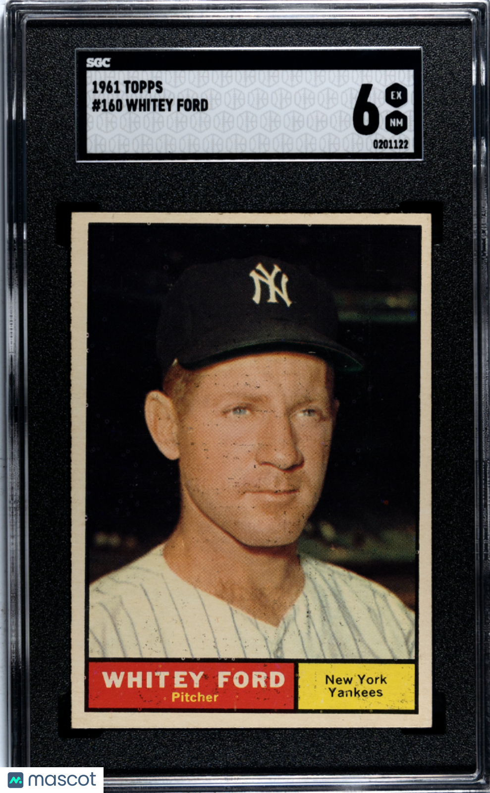 1961 Topps Whitey Ford #160 SGC 6