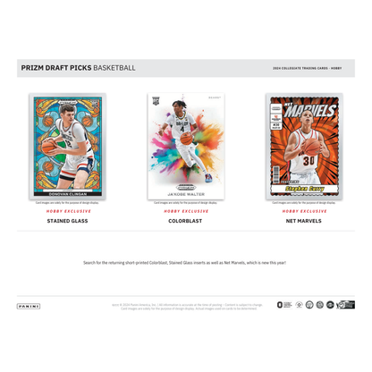 2024/25 Panini Prizm Draft Picks Collegiate Basketball Hobby Box