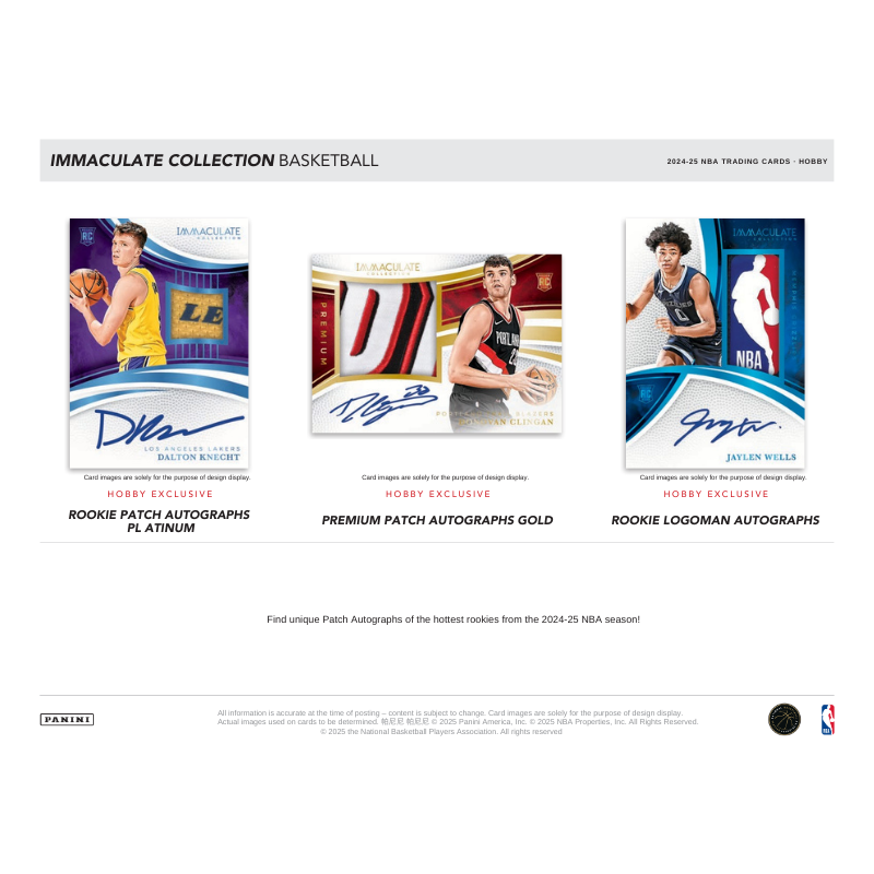 2024/25 Panini Immaculate Basketball Hobby Box