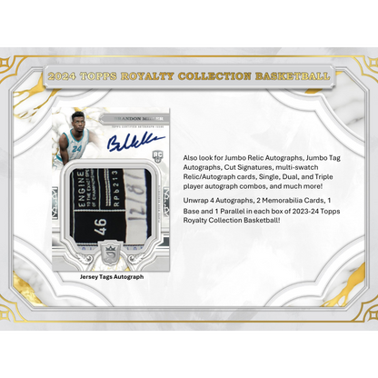 2023/24 Topps Royalty Collection Basketball Hobby Box