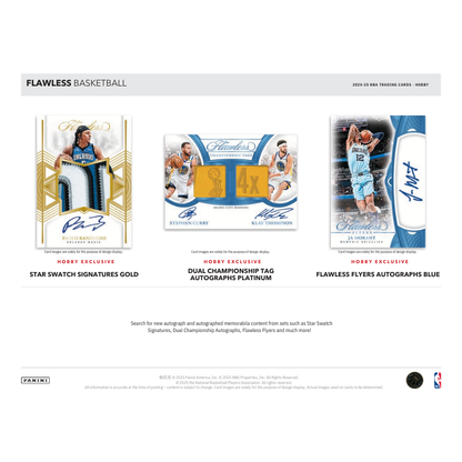2024/25 Panini Flawless Basketball Hobby 2 Box Case