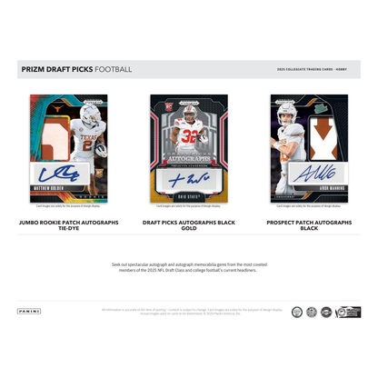 2025 Panini Prizm Draft Picks Collegiate Football Hobby Box