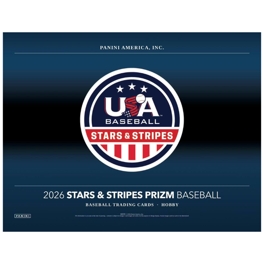 2026 Panini USA Stars & Stripes Prizm Baseball Hobby 12 Box Case