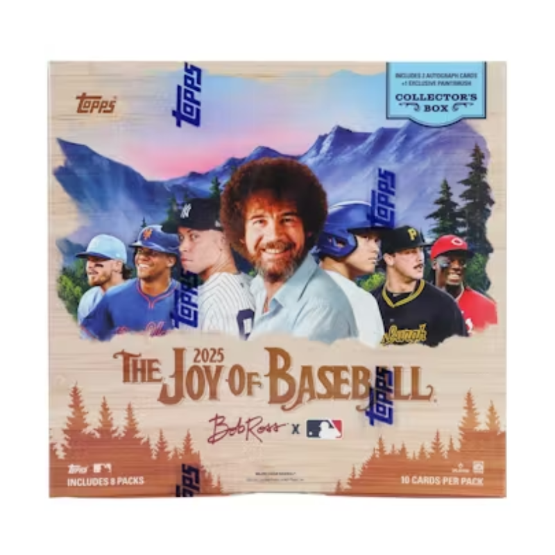 2025 Topps X Bob Ross The Joy Of Baseball Collectors Box